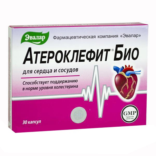 Атероклефит ® Био - БАД, 30 капс. х 0,25 г, блистер. Эвалар
